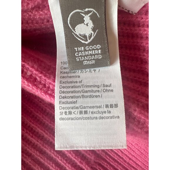 J. Crew Womens 100% Cashmere Ribbed Sweater S Pink Raglan Sleeve - Picture 4 of 7